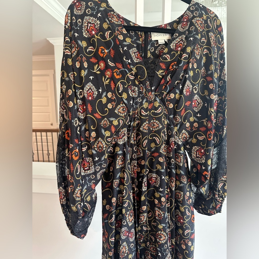 Anthropologie Sachin And Babi Floral Garden Dress - Picture 7 of 10